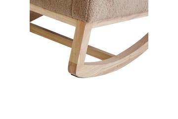 Alsta Fåtölj i Boucle med Träunderrede - Kamelbeige - Möbler - Fåtölj & stolar - Fåtölj