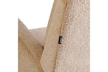 Alsta Fåtölj i Boucle med Träunderrede - Kamelbeige - Möbler - Fåtölj & stolar - Fåtölj