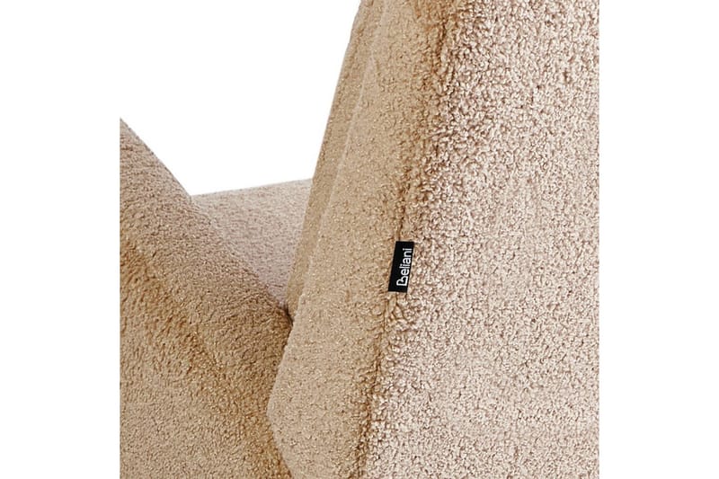 Alsta Fåtölj i Boucle med Träunderrede - Kamelbeige - Möbler - Fåtölj & stolar - Fåtölj