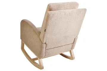 Alsta Fåtölj i Boucle med Träunderrede - Kamelbeige - Möbler - Fåtölj & stolar - Fåtölj
