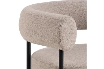 Ambiya Rund Fåtölj i Bouclé - Beige - Möbler - Fåtölj & stolar - Fåtölj