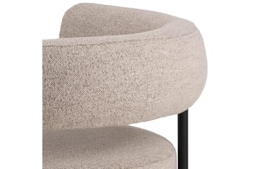 Ambiya Rund Fåtölj i Bouclé - Beige - Möbler - Fåtölj & stolar - Fåtölj