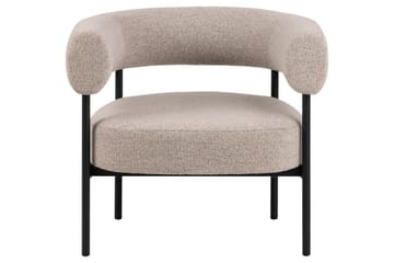 Ambiya Rund Fåtölj i Bouclé - Beige - Möbler - Fåtölj & stolar - Fåtölj