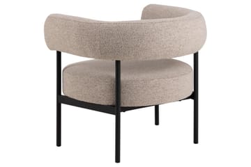 Ambiya Rund Fåtölj i Bouclé - Beige - Möbler - Fåtölj & stolar - Fåtölj