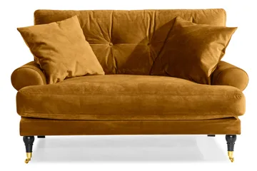 Andrew Loveseat Sammet - Amber/Mässing - Möbler - Fåtölj & stolar - Fåtölj