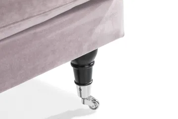 Andrew Loveseat Sammet - Lila/Krom - Möbler - Fåtölj & stolar - Fåtölj - Sammetsfåtölj