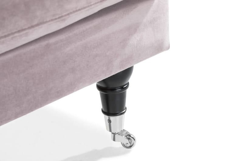 Andrew Loveseat Sammet - Lila/Krom - Möbler - Fåtölj & stolar - Fåtölj - Sammetsfåtölj