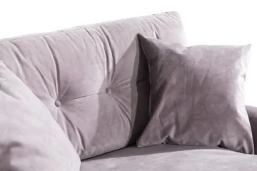 Andrew Loveseat Sammet - Lila/Krom - Möbler - Fåtölj & stolar - Fåtölj - Sammetsfåtölj