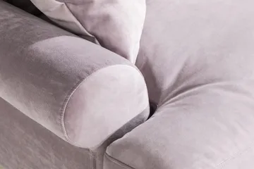 Andrew Loveseat Sammet - Lila/Krom - Möbler - Fåtölj & stolar - Fåtölj - Sammetsfåtölj