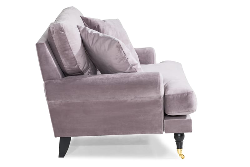 Andrew Loveseat Sammet - Lila/Mässing - Möbler - Fåtölj & stolar - Fåtölj - Sammetsfåtölj