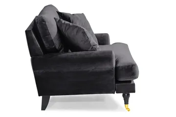 Andrew Loveseat Sammet - Mörkgrå/Mässing - Möbler - Fåtölj & stolar - Fåtölj