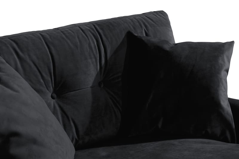 Andrew Loveseat Sammet - Svart/Mässing - Möbler - Fåtölj & stolar - Fåtölj