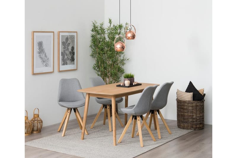 Andros Matstol & köksstol med träben - Grå - Möbler - Fåtölj & stolar - Matstol & köksstol