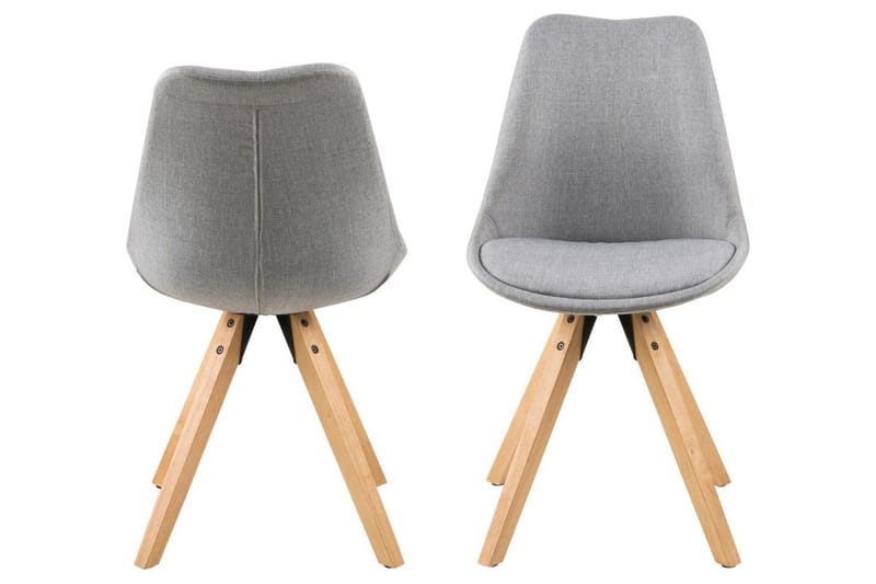 Andros Matstol & köksstol med träben - Grå - Möbler - Fåtölj & stolar - Matstol & köksstol
