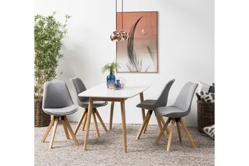 Andros Matstol & köksstol med träben - Grå - Möbler - Fåtölj & stolar - Matstol & köksstol