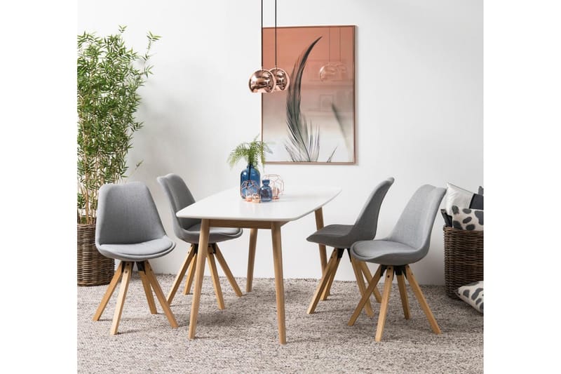 Andros Matstol & köksstol med träben - Grå - Möbler - Fåtölj & stolar - Matstol & köksstol