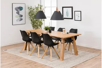 Andros Matstol & köksstol med träben - Svart - Möbler - Fåtölj & stolar - Matstol & köksstol