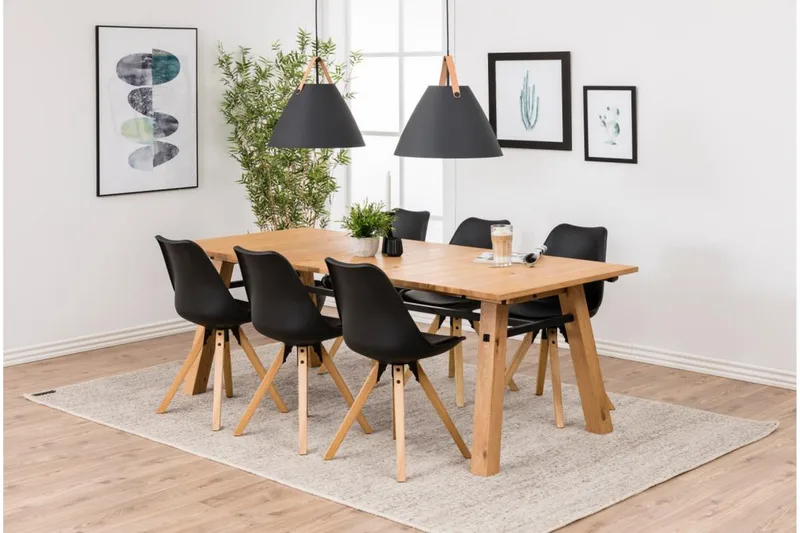 Andros Matstol & köksstol med träben - Svart - Möbler - Fåtölj & stolar - Matstol & köksstol