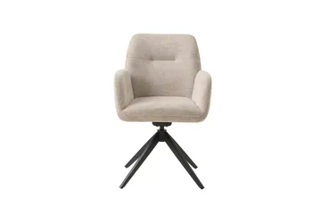 Annabela Karmstol - Beige - Möbler - Fåtölj & stolar - Matstol & köksstol