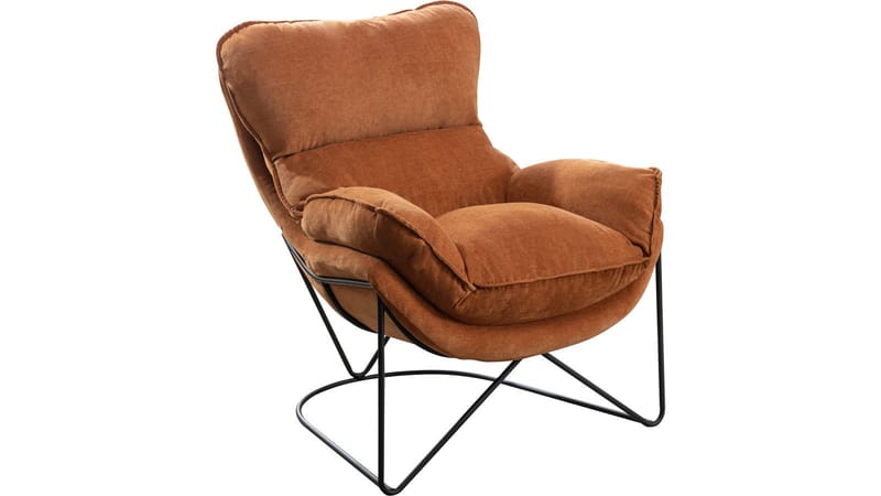 Artemis Fåtölj i tyg - Ockra - Möbler - Fåtölj & stolar - Fåtölj
