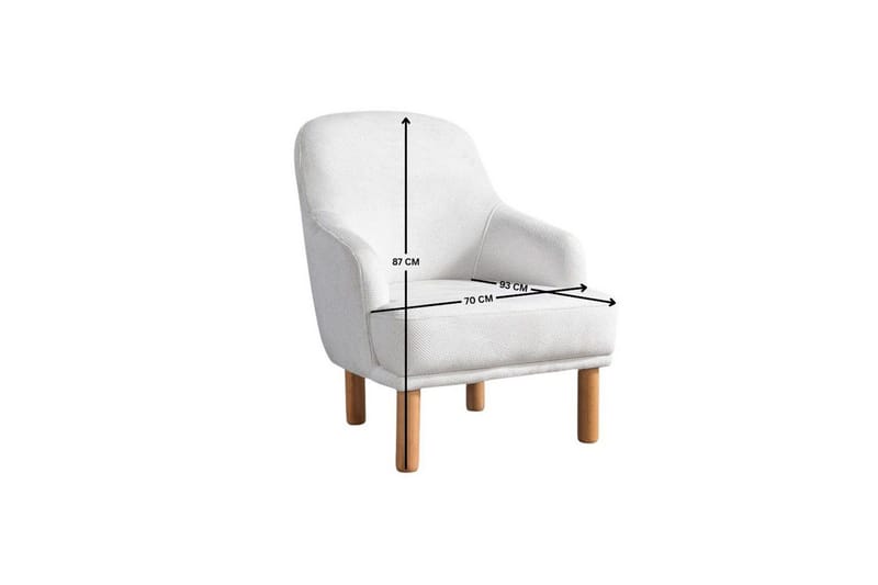 Astran Fåtölj - Krämvit - Möbler - Fåtölj & stolar - Fåtölj