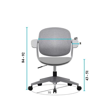 Astven Kontorsstol - Grå - Möbler - Fåtölj & stolar - Kontorsstol & skrivbordsstol