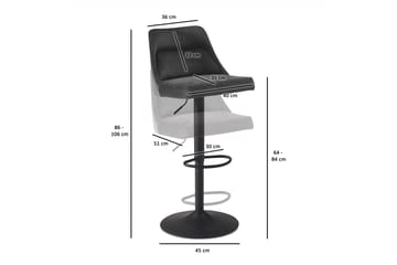 Baccha Barstol 106 cm - Mörkgrå - Möbler - Fåtölj & stolar - Barstol & barpall