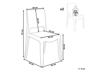 Bankettstol Westbridge set om 2 - Möbler - Fåtölj & stolar - Matstol & köksstol