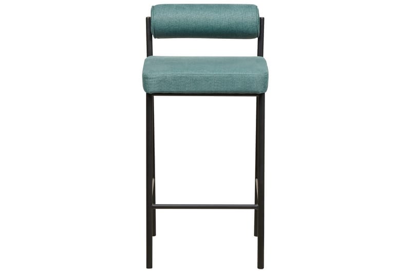 Barstol Amaya set om 2 Blågrön-Svart, Polyester - Blågrön-Svart, Polyester - Möbler - Fåtölj & stolar - Barstol & barpall