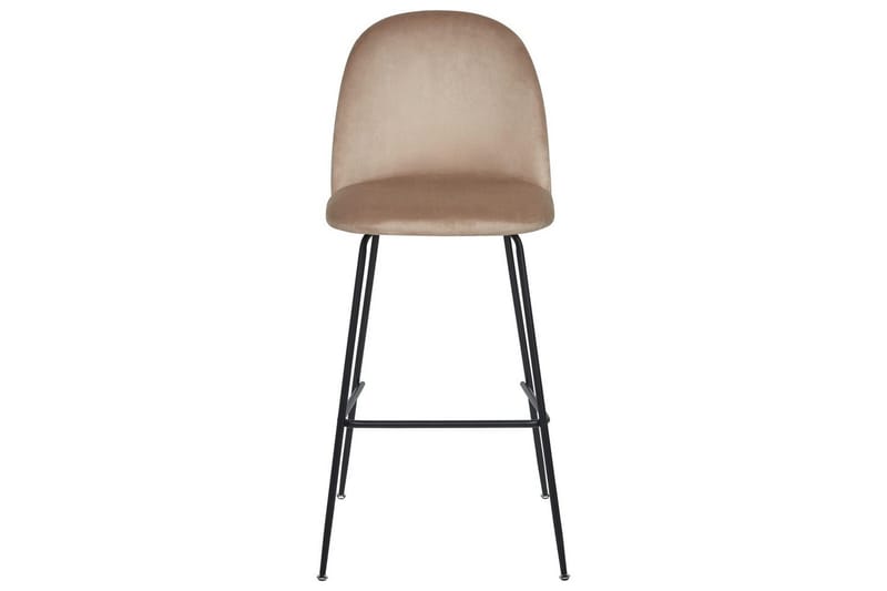 Barstol Arcola set om 2 Beige-Svart - Beige-Svart - Möbler - Fåtölj & stolar - Barstol & barpall