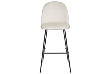 Barstol Arcola set om 2 Vit-Svart - Vit-Svart - Möbler - Fåtölj & stolar - Barstol & barpall