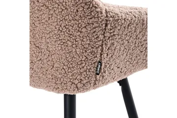 Barstol Casmalia set om 2 Beige/svart - Beige/svart - Möbler - Fåtölj & stolar - Barstol & barpall