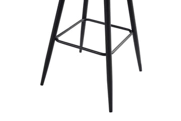 Barstol Casmalia set om 2 Beige/svart - Beige/svart - Möbler - Fåtölj & stolar - Barstol & barpall