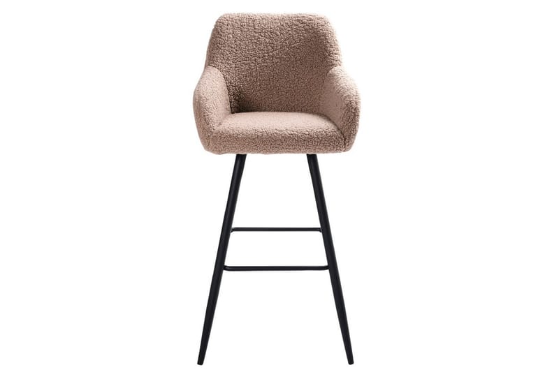 Barstol Casmalia set om 2 Beige/svart - Beige/svart - Möbler - Fåtölj & stolar - Barstol & barpall