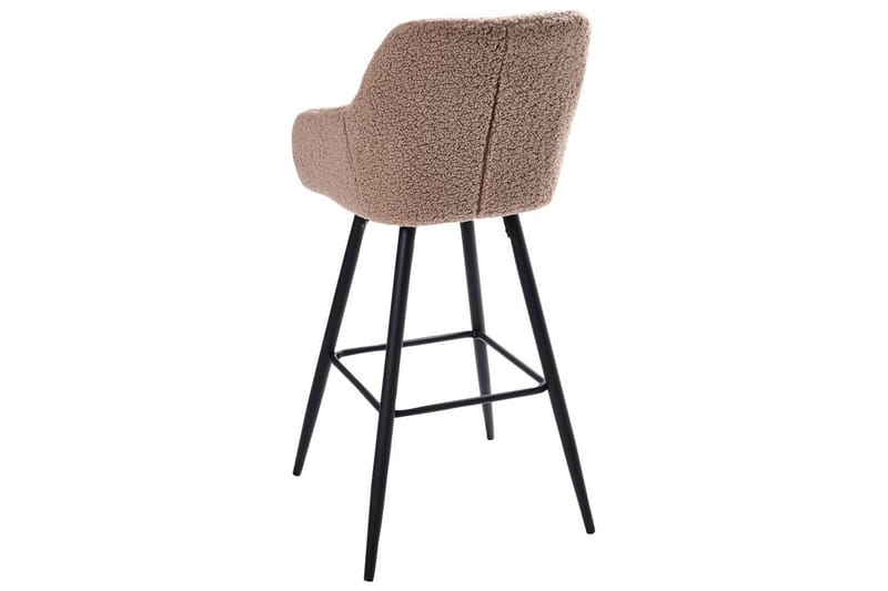 Barstol Casmalia set om 2 Beige/svart - Beige/svart - Möbler - Fåtölj & stolar - Barstol & barpall