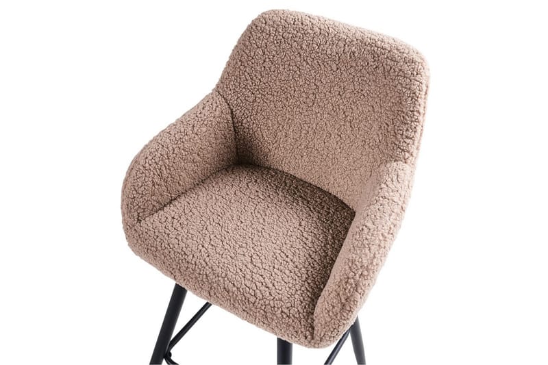 Barstol Casmalia set om 2 Beige/svart - Beige/svart - Möbler - Fåtölj & stolar - Barstol & barpall