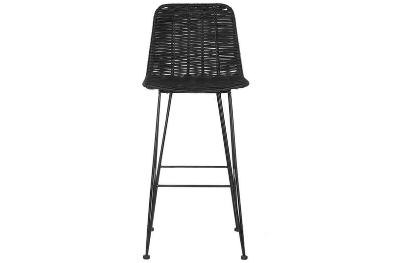 Barstol Cassita set om 2 Svart - Svart - Möbler - Fåtölj & stolar - Barstol & barpall