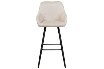 Barstol Darien set om 2 Ljusbeige-Svart - Ljusbeige-Svart - Möbler - Fåtölj & stolar - Barstol & barpall