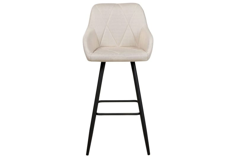 Barstol Darien set om 2 Ljusbeige-Svart - Ljusbeige-Svart - Möbler - Fåtölj & stolar - Barstol & barpall