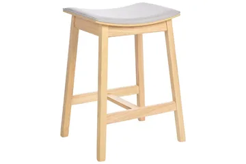 Barstol Dixon set om 2 Grå-Ljust Trä - Grå-Ljust Trä - Möbler - Fåtölj & stolar - Barstol & barpall