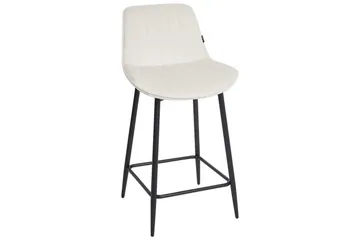 Barstol Dubrovnik set om 2 Beige-Svart - Beige-Svart - Möbler - Fåtölj & stolar - Barstol & barpall