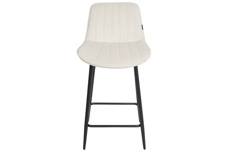 Barstol Dubrovnik set om 2 Beige-Svart - Beige-Svart - Möbler - Fåtölj & stolar - Barstol & barpall