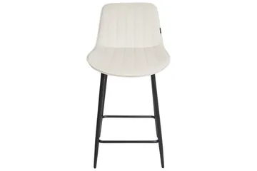 Barstol Dubrovnik set om 2 Beige-Svart - Beige-Svart - Möbler - Fåtölj & stolar - Barstol & barpall