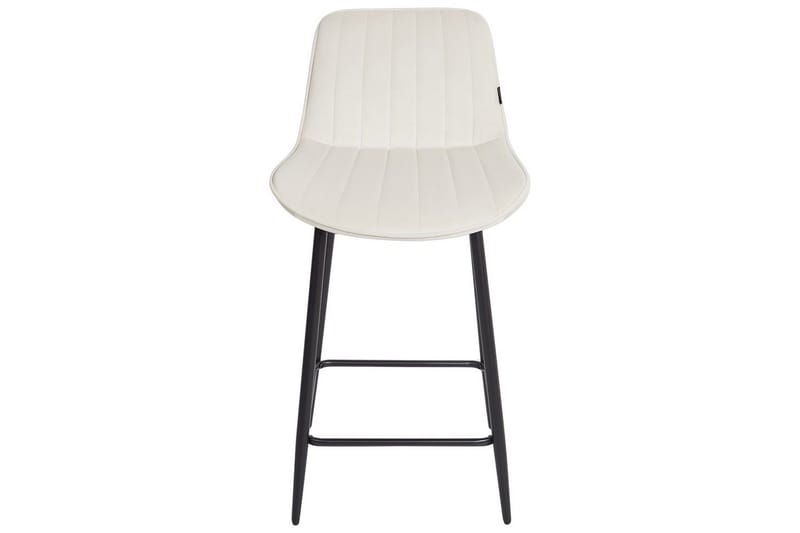 Barstol Dubrovnik set om 2 Beige-Svart - Beige-Svart - Möbler - Fåtölj & stolar - Barstol & barpall