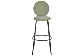 Barstol Emery set om 2 Ljusgrön-Svart - Ljusgrön-Svart - Möbler - Fåtölj & stolar - Barstol & barpall