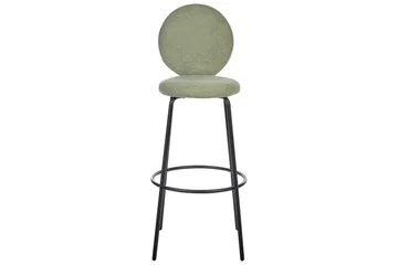 Barstol Emery set om 2 Ljusgrön-Svart - Ljusgrön-Svart - Möbler - Fåtölj & stolar - Barstol & barpall