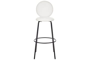 Barstol Emery set om 2 Vit-Svart - Vit-Svart - Möbler - Fåtölj & stolar - Barstol & barpall