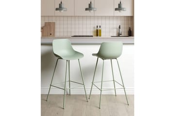 Barstol Emmet set om 2 Ljusgrön - Ljusgrön - Möbler - Fåtölj & stolar - Barstol & barpall