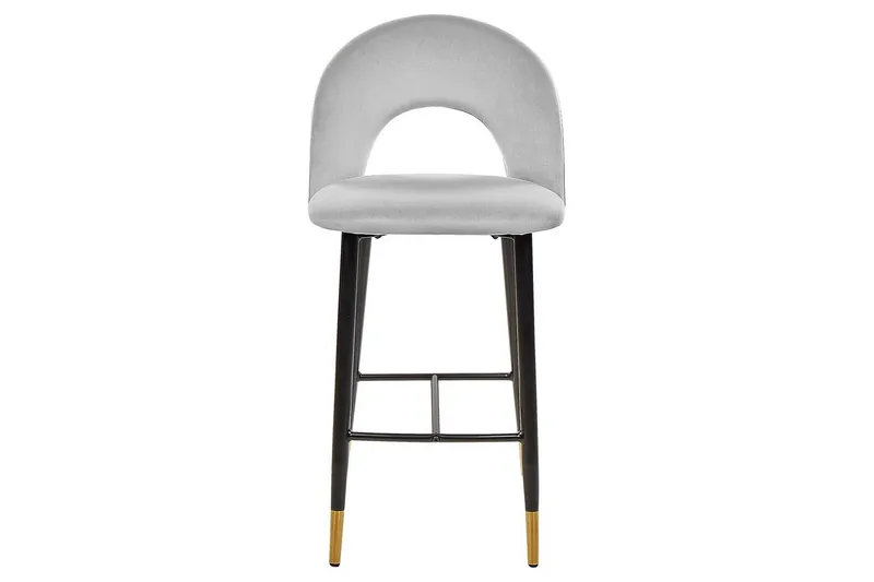 Barstol Falton set om 2 Grå-Svart-Guld - Grå-Svart-Guld - Möbler - Fåtölj & stolar - Barstol & barpall