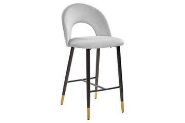 Barstol Falton set om 2 Grå-Svart-Guld - Grå-Svart-Guld - Möbler - Fåtölj & stolar - Barstol & barpall
